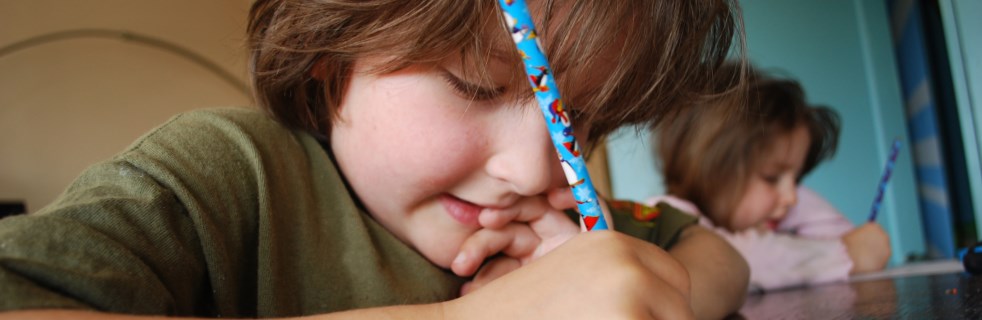 Enfant en train d